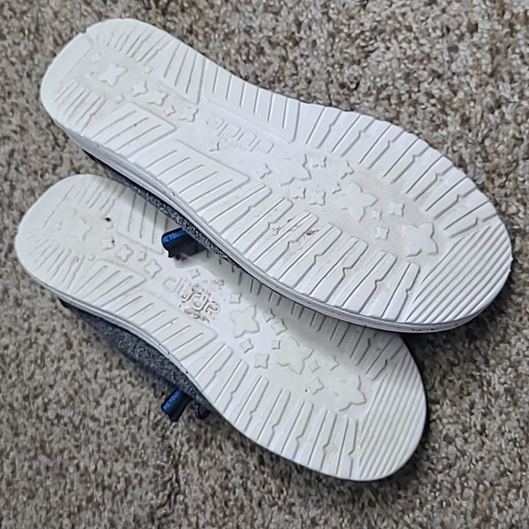 Hey Dude Moccasins in Gray and Blue with Casual Slip-On Style - Picture 3 of 7